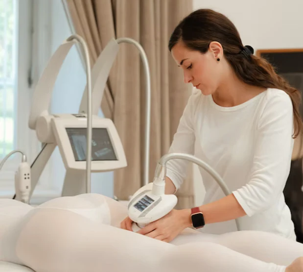 LPG-Endermologie-Behandlung am Körper